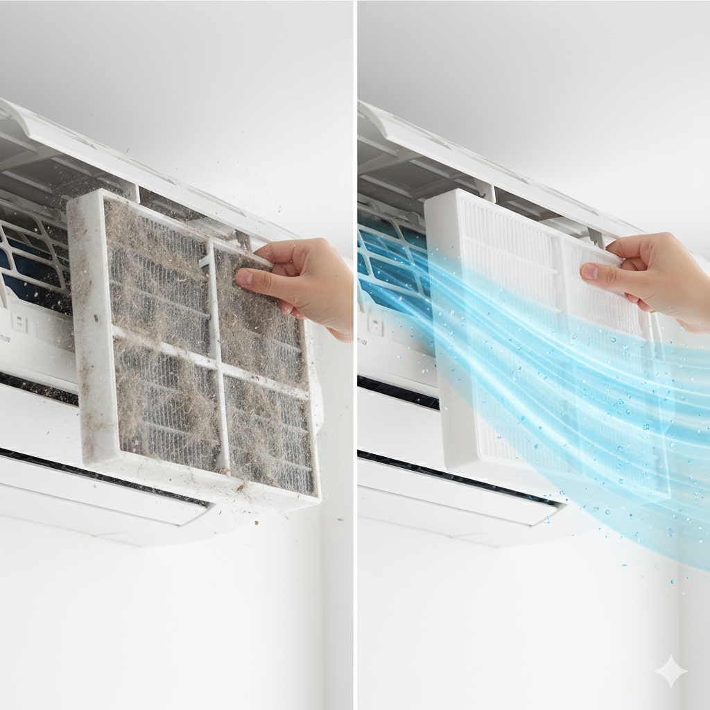 Pulizia filtri condizionatore d'aria